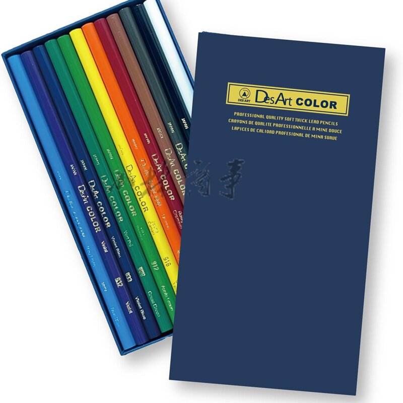 日本製 デザート 色鉛筆 12本セット ｜ Desart colored pencil 12 pcs (Made in Japan) ｜ 日本原产desart彩色铅笔12色24色36色套装单色12支