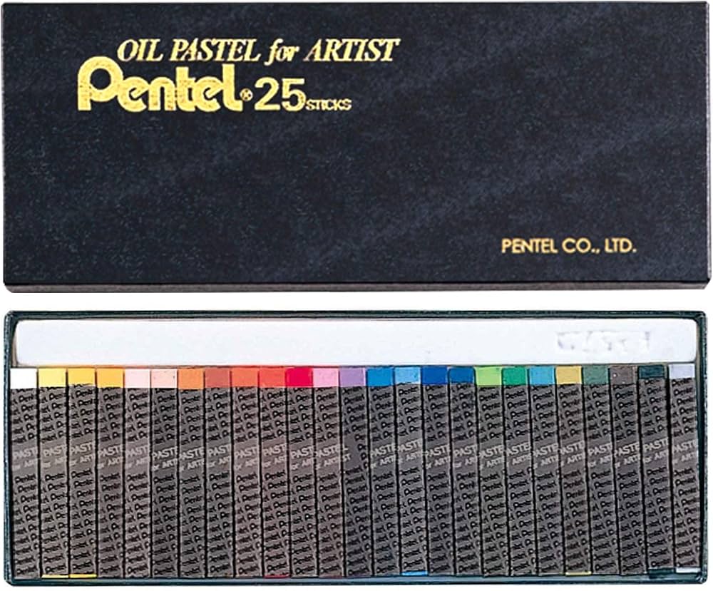 日本製 パステル・クレパス 50色 ｜ Oil Pastels & Soft Pastels 50 colours (Made in Japan) ｜ 日本原产派通 pentel 油画棒专家品质 25 36 50色装3-102