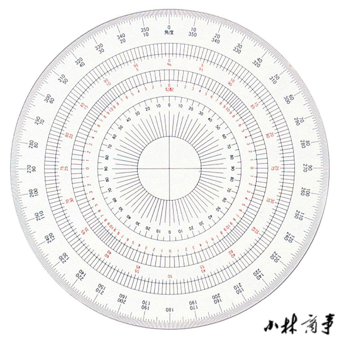 日本 ドラパス コンパス・分度器 樹脂 ｜ Drapas Compasses & Protractors resin ｜ 日本drapas全圆树脂量角器 360度 2-525