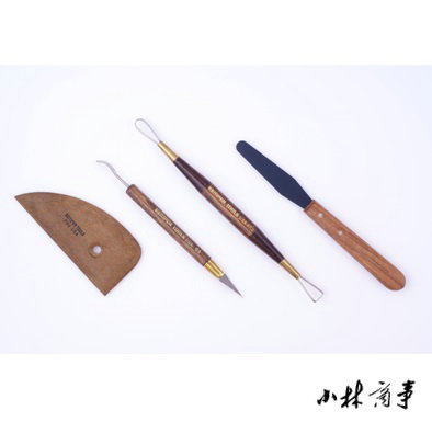 日本 YAKO 家庭用オーブン陶土 4点 ｜ YAKO Home-Oven Clay 4 pcs ｜ 日本yako陶艺工具4件套陶土粘土手工木柄美国原产正品8-012