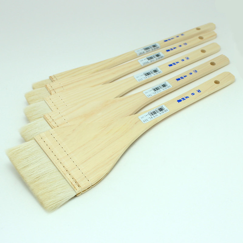 日本 ガッシュ 羊毛 ｜ Gouache sheep wool ｜ 日本名村大成堂B印水彩毛刷蘸水打底羊毛材料底纹笔排笔水粉6-601