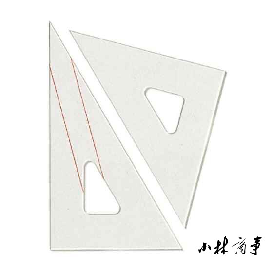 日本製 定規 2mm 樹脂 ｜ Ruler 2mm resin (Made in Japan) ｜ 日本原产DRAPAS带15度红线三角板 便于写入尺寸线 2mm树脂材料