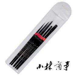日本製 油絵筆・ナイフ ナイロン 5本 ｜ Oil Brushes & Knives nylon 5 pcs (Made in Japan) ｜ 日本原产阿姆斯画笔5支装水彩油画丙烯尼龙圆头0 4 8号平头4 8号