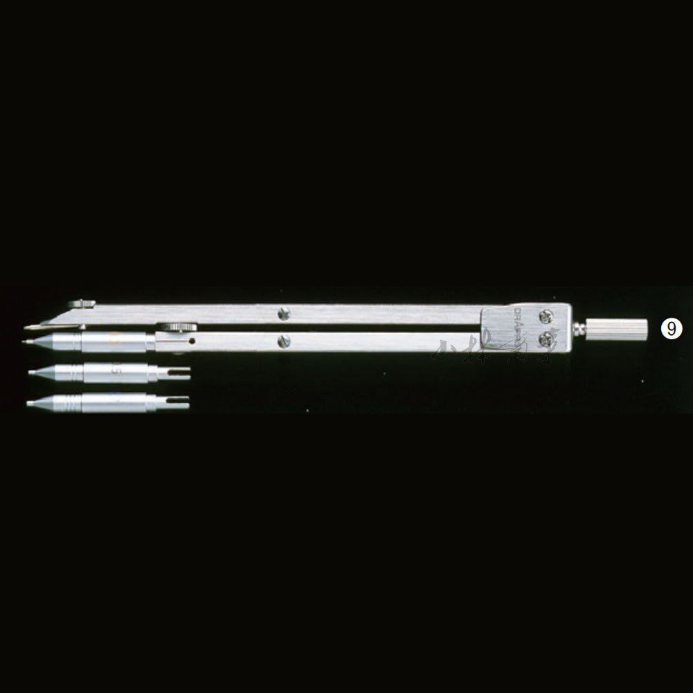 日本製 コンパス鉛筆 02102 ｜ Compass pencil 02102 (Made in Japan) ｜ 日本原产DRAPAS可换头圆规 3种粗细自动铅笔头带替芯大号02102