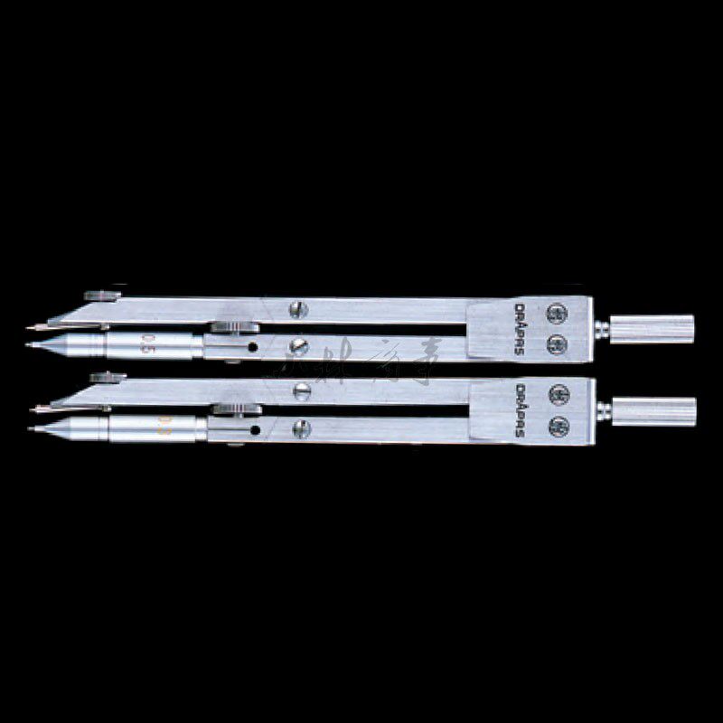 日本製 ドラパス コンパス鉛筆 95mm ｜ Drapas compass pencil 95mm (Made in Japan) ｜ 日本原产drapas德式带自动铅笔金属中号圆规0点3到0点9半径95mm