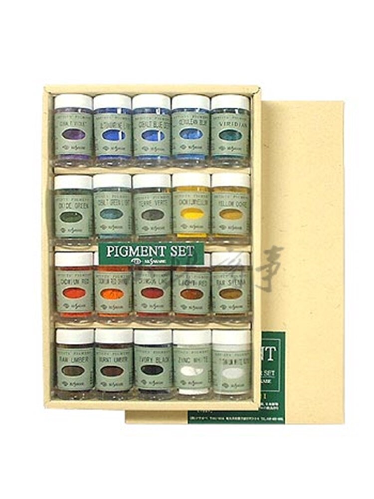 日本 クサカベ（草加部） 油絵具 5-15g 20色セット ｜ Kusakabe Oil Colours 5-15g 20 colours ｜ 日本kusakabe酷沙色粉20色套装可混色做原创色5-15g