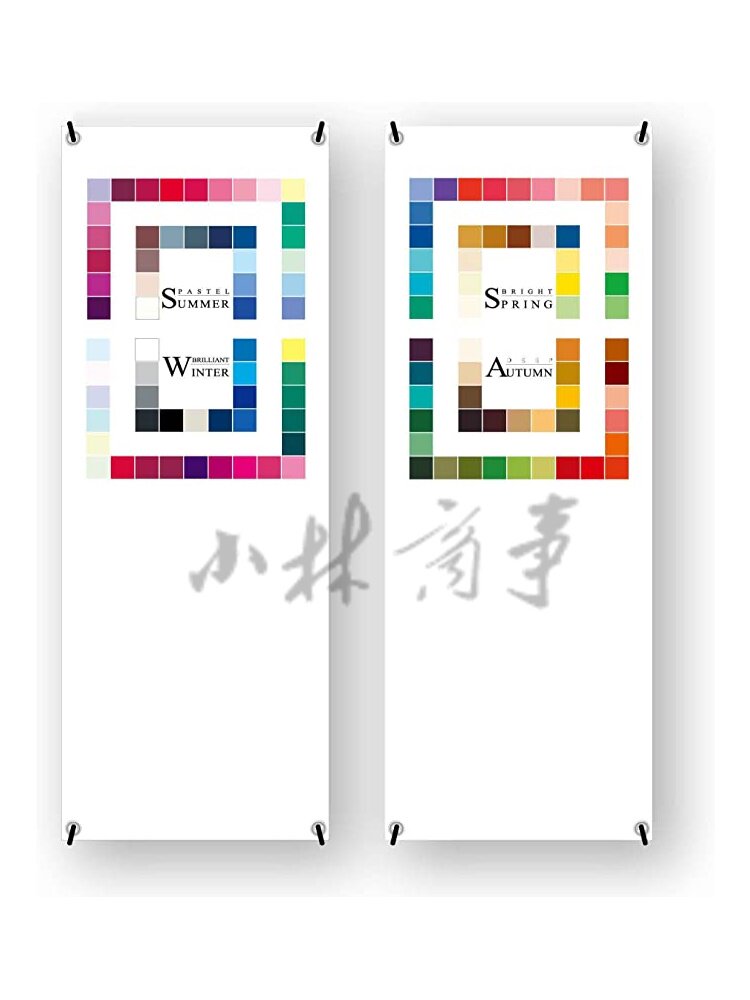 日本 教材・参考資料 60*160cm 2個 ｜ Teaching & Reference 60*160cm 2 pcs ｜ 日本四季色彩展示教学一套2个60*160cm无纺布