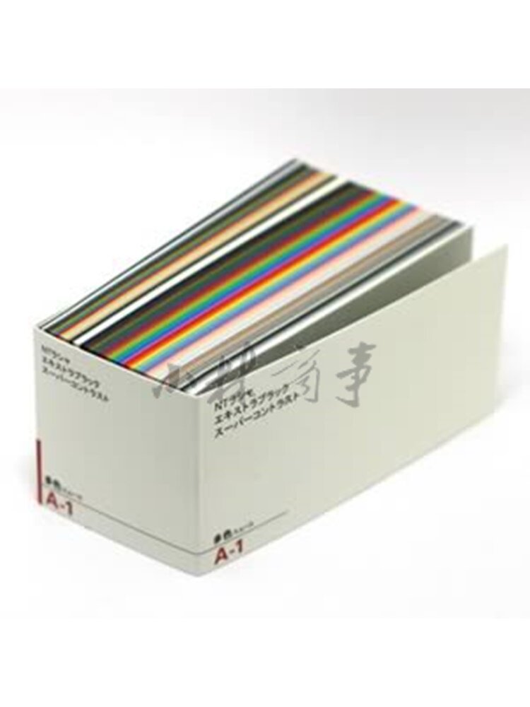 日本 カラーチャート定規 125*60mm 120色 ｜ Color chart ruler 125*60mm 120 colours ｜ 日本竹尾NT罗沙纸等多种纸张样品色卡120色A-D尺寸125*60mm