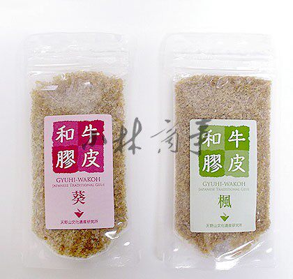 日本製 膠・礬水・画用液 100g 10g ｜ Glue, Alum Sizing & Mediums 100g 10g (Made in Japan) ｜ 日本原产牛皮和胶100g葵枫岩彩胶10g兑水100g