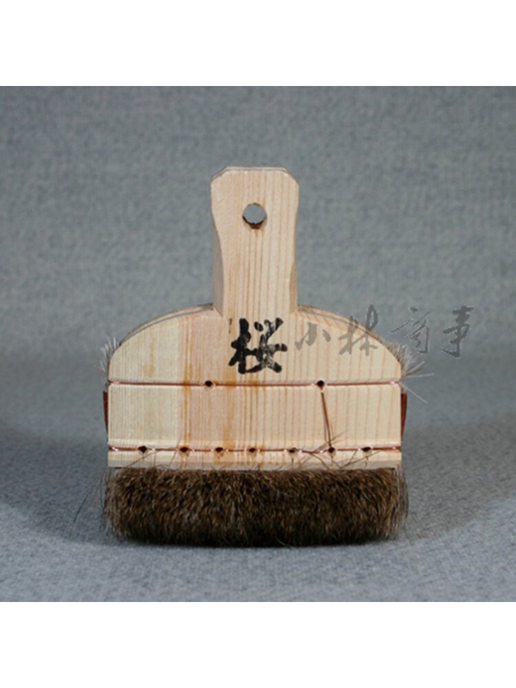 日本 蒔絵筆・刷毛 鹿毛 ｜ Maki-e Brushes deer hair ｜ 日本引染毛刷樱鹿毛手工大面积速染用前泡水1-2小时
