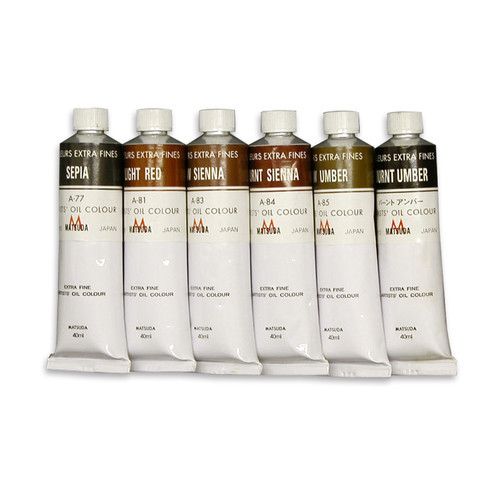 日本 松田 絵具（顔料） 20m 40ml 3個 ｜ Matsuda paint ／ pigment 20m 40ml 3 pcs ｜ 日本松田颜料专业油绘具黄色系列20ｍ40ml管装3个起卖