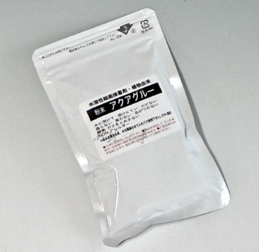 日本 膠・礬水・画用液 50g ｜ Glue, Alum Sizing & Mediums 50g ｜ 日本画材料AQUA粉末天然植物原料水溶胶无臭媒介固稳定性好50g