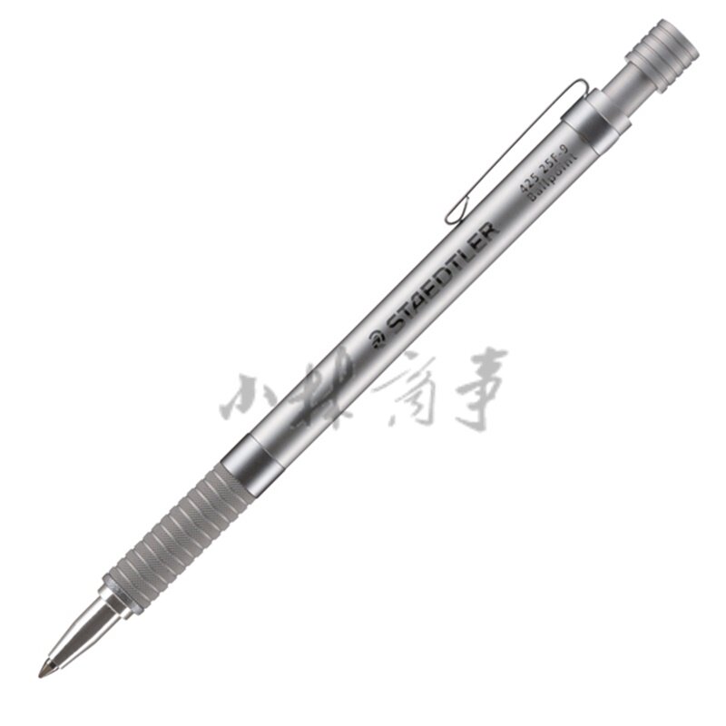日本 ボールペン 銀色 0.8mm ｜ Ballpoint Pens silver 0.8mm ｜ 日本施德楼银色制图圆珠笔容易书写42525F-9笔芯0.8mm黑芯