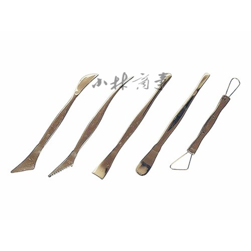 日本製 スクレーパー 200mm ステンレス箱入り ｜ Scraper 200mm stainless steel boxed (Made in Japan) ｜ 日本原产刮刀不锈钢雕塑用5组长200mm塑料盒装