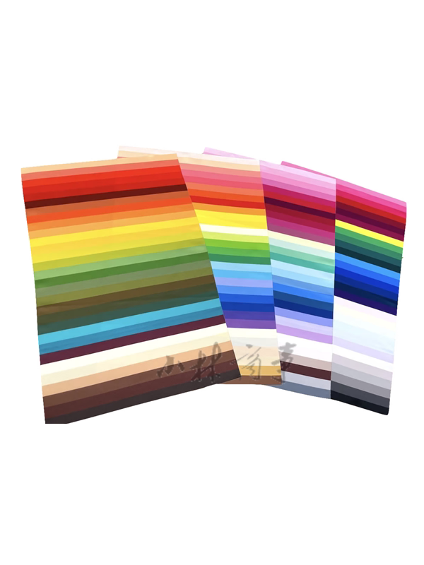 日本 色布 55*30cm ポリエステル 30色 ｜ Color cloth 55*30cm polyester 30 colours ｜ 日本四季诊断色布聚酯纤维材质30色四张55×30cm缩短诊断时间