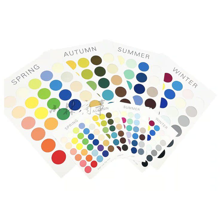 日本 定規 30色 ｜ Ruler 30 colours ｜ 日本四季色彩诊断彩色板水珠设计各30色4套120色大小尺寸