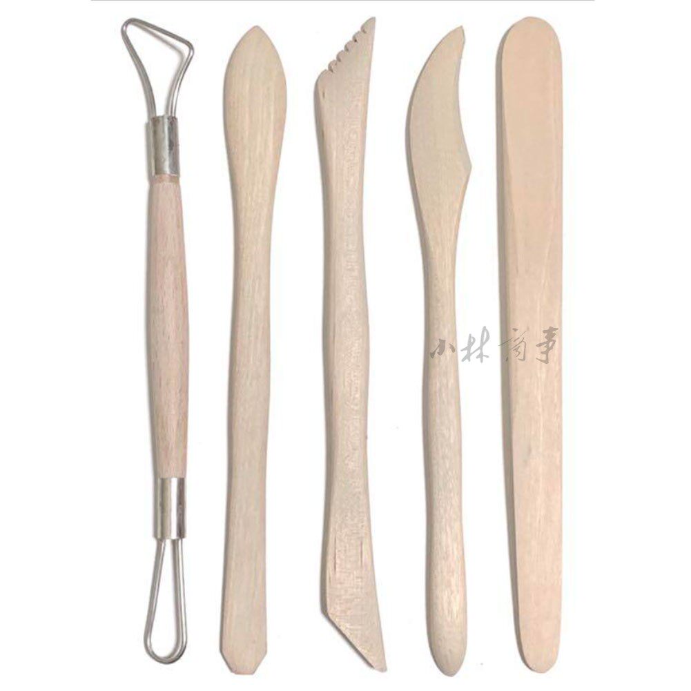 日本 スクレーパー 200mm 5点 ｜ Scraper 200mm 5 pcs ｜ 日本粘土道具刮板刮刀浮雕制作陶艺的切削5件套200mm
