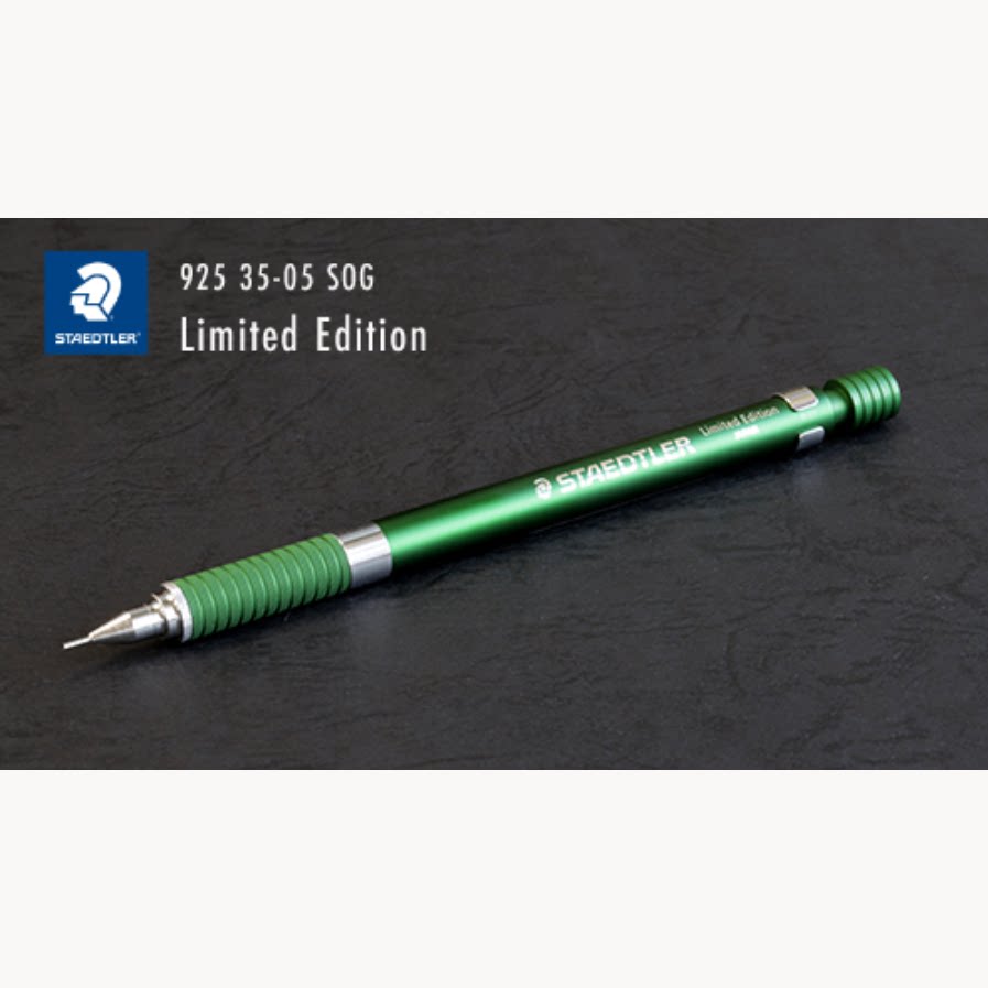 日本 世界堂 鉛筆 92535 0.5mm ｜ Sekaido pencil 92535 0.5mm ｜ 日本世界堂限定色施德楼绘图自动铅笔92535-05翠绿0.5mm