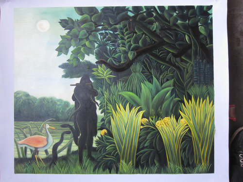 耍蛇的女子
