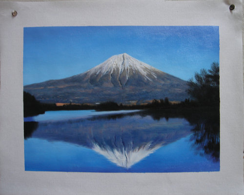 湖与富士山